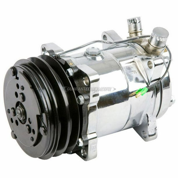 BuyAutoParts 60-01769NA New AC Compressor /& 2 Groove A//C Clutch Replaces Sanden SD508 SD5H14 4509 4510